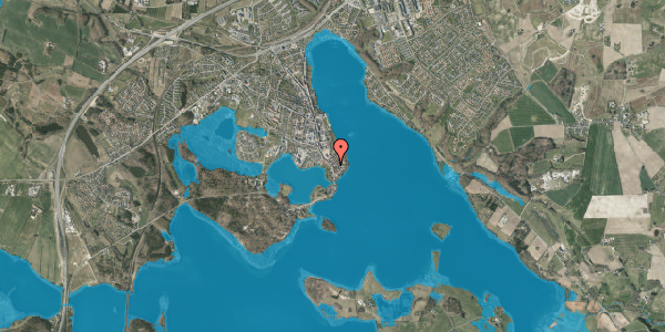 Oversvømmelsesrisiko fra vandløb på Adelgade 20A, 8660 Skanderborg