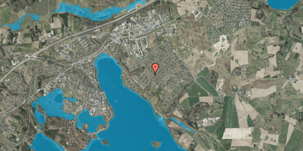 Oversvømmelsesrisiko fra vandløb på Ahornvej 2, 8660 Skanderborg