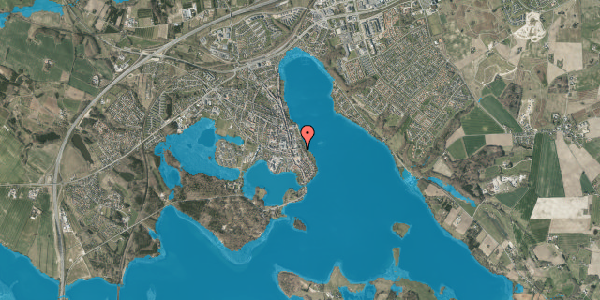 Oversvømmelsesrisiko fra vandløb på Alleen 8, st. th, 8660 Skanderborg