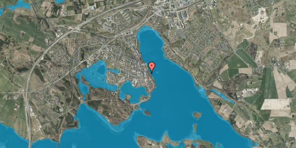 Oversvømmelsesrisiko fra vandløb på Alleen 11, 8660 Skanderborg