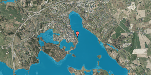 Oversvømmelsesrisiko fra vandløb på Alleen 25, 8660 Skanderborg