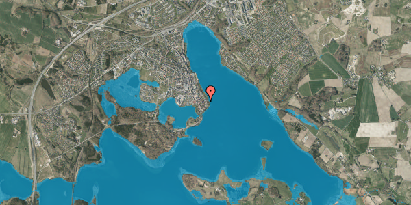 Oversvømmelsesrisiko fra vandløb på Alleen 48, 8660 Skanderborg