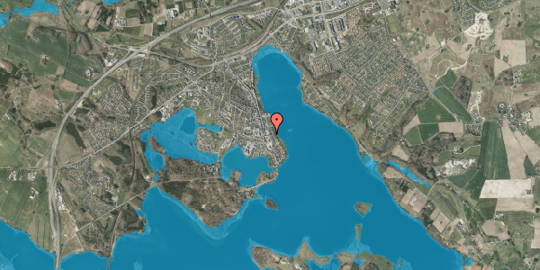 Oversvømmelsesrisiko fra vandløb på Asylgade 23, 1. th, 8660 Skanderborg