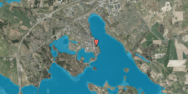 Oversvømmelsesrisiko fra vandløb på Asylgade 26, st. 1, 8660 Skanderborg