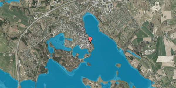 Oversvømmelsesrisiko fra vandløb på Asylgade 26, st. 2, 8660 Skanderborg