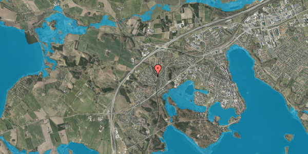 Oversvømmelsesrisiko fra vandløb på Bakkefaldet 7, 8660 Skanderborg