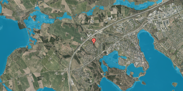 Oversvømmelsesrisiko fra vandløb på Bakkevangen 3, 8660 Skanderborg