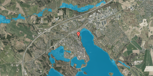 Oversvømmelsesrisiko fra vandløb på Banegårdsvej 26, 1. th, 8660 Skanderborg