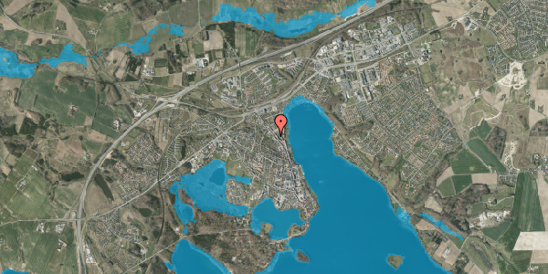 Oversvømmelsesrisiko fra vandløb på Banegårdsvej 27, 2. tv, 8660 Skanderborg