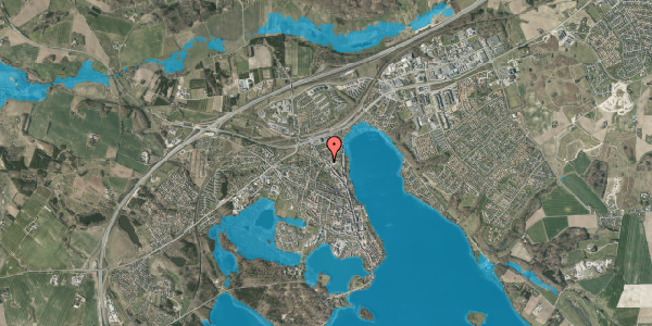 Oversvømmelsesrisiko fra vandløb på Banegårdsvej 47, 1. tv, 8660 Skanderborg