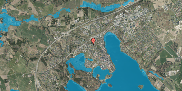Oversvømmelsesrisiko fra vandløb på Bie Rasmussens Vænge 5, 8660 Skanderborg
