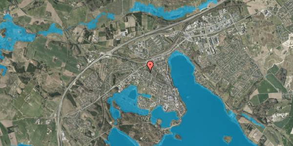 Oversvømmelsesrisiko fra vandløb på Bie Rasmussens Vænge 11, 8660 Skanderborg