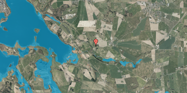 Oversvømmelsesrisiko fra vandløb på Bjergvej 5, 8660 Skanderborg