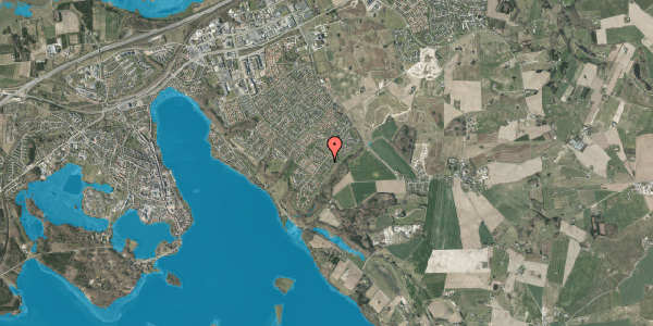 Oversvømmelsesrisiko fra vandløb på Blommehaven 2, 8660 Skanderborg
