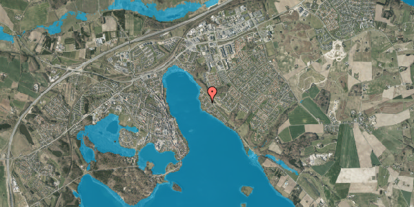 Oversvømmelsesrisiko fra vandløb på Blåbærvænget 6, 8660 Skanderborg