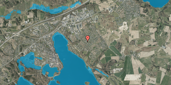 Oversvømmelsesrisiko fra vandløb på Blåmejsevej 16, 8660 Skanderborg