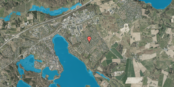 Oversvømmelsesrisiko fra vandløb på Bogfinkevej 5, 8660 Skanderborg