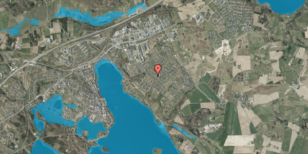 Oversvømmelsesrisiko fra vandløb på Bogfinkevej 9, 8660 Skanderborg