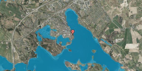 Oversvømmelsesrisiko fra vandløb på Borgergade 3, 8660 Skanderborg