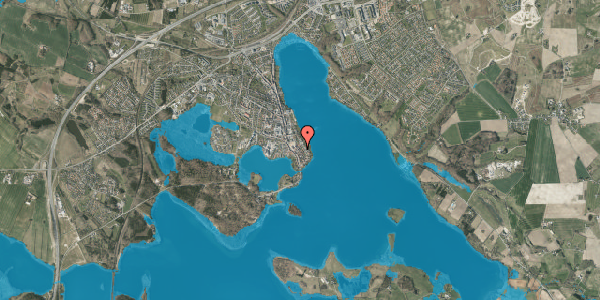 Oversvømmelsesrisiko fra vandløb på Borgergade 9, 8660 Skanderborg