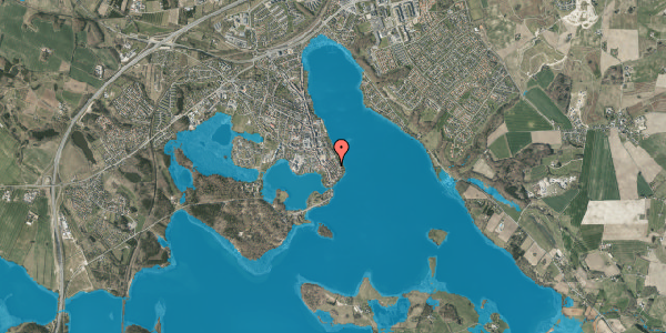 Oversvømmelsesrisiko fra vandløb på Borgergade 15, 8660 Skanderborg