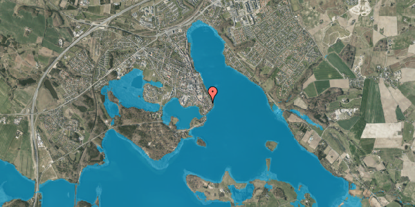 Oversvømmelsesrisiko fra vandløb på Borgergade 23, 8660 Skanderborg