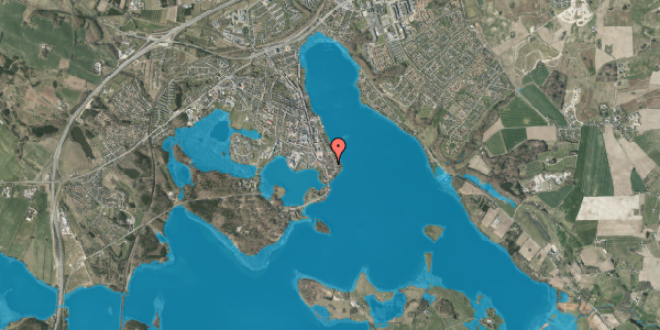 Oversvømmelsesrisiko fra vandløb på Borgergade 24, 8660 Skanderborg