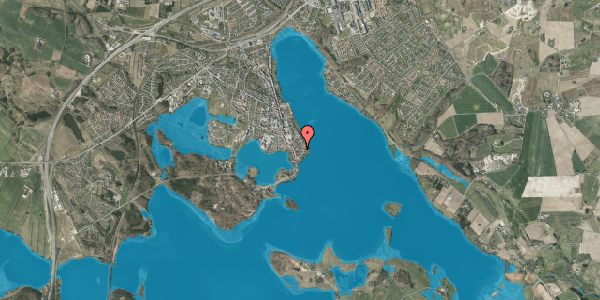 Oversvømmelsesrisiko fra vandløb på Borgergade 32A, 8660 Skanderborg