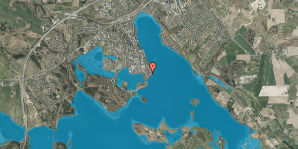 Oversvømmelsesrisiko fra vandløb på Borgergade 36, 8660 Skanderborg