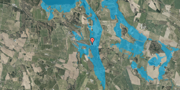 Oversvømmelsesrisiko fra vandløb på Bukballevej 2, 8660 Skanderborg