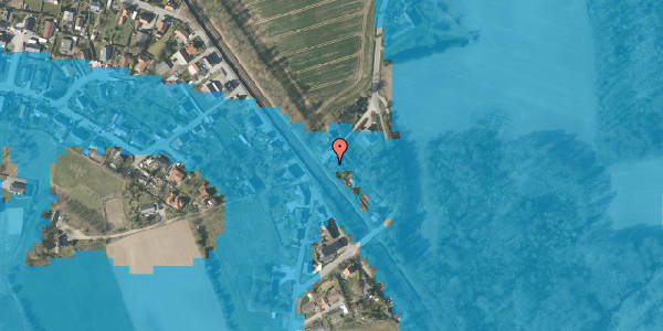 Oversvømmelsesrisiko fra vandløb på Bukballevej 6, 8660 Skanderborg