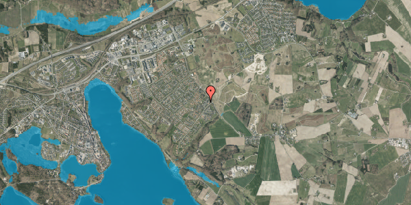 Oversvømmelsesrisiko fra vandløb på Bævervej 19, 8660 Skanderborg