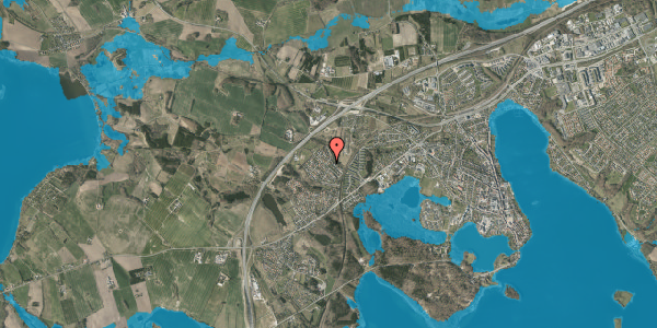 Oversvømmelsesrisiko fra vandløb på Dalen 2, 8660 Skanderborg