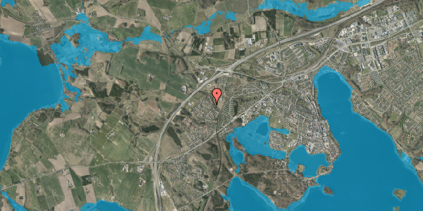 Oversvømmelsesrisiko fra vandløb på Dalen 6, 8660 Skanderborg