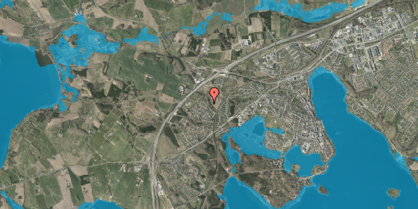 Oversvømmelsesrisiko fra vandløb på Dalen 8, 8660 Skanderborg