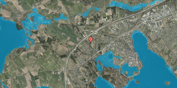 Oversvømmelsesrisiko fra vandløb på Dalen 14, 8660 Skanderborg