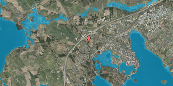 Oversvømmelsesrisiko fra vandløb på Dalen 16, 8660 Skanderborg
