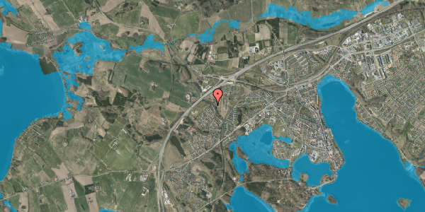 Oversvømmelsesrisiko fra vandløb på Dalen 18, 8660 Skanderborg