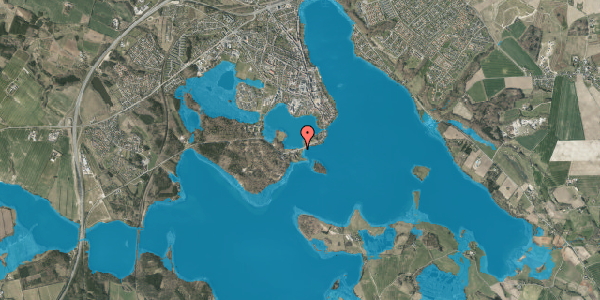 Oversvømmelsesrisiko fra vandløb på Dyrehaven 1A, 8660 Skanderborg