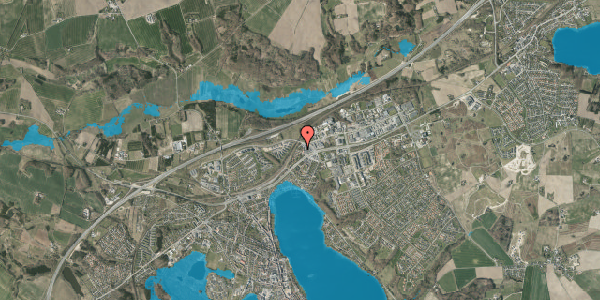 Oversvømmelsesrisiko fra vandløb på Edelsborgvej 6, 8660 Skanderborg