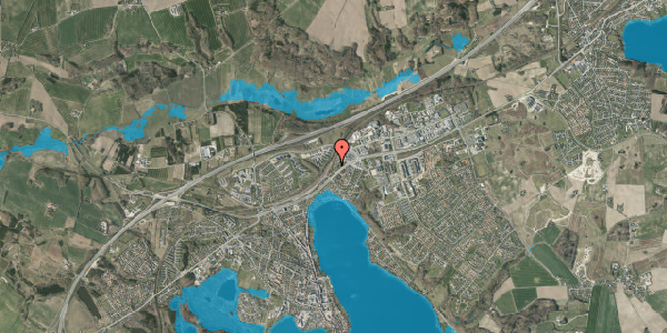 Oversvømmelsesrisiko fra vandløb på Edelsborgvej 31, 8660 Skanderborg