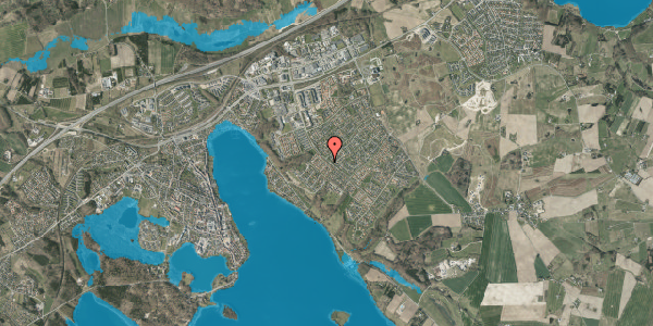 Oversvømmelsesrisiko fra vandløb på Egekrattet 4, 8660 Skanderborg