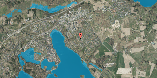 Oversvømmelsesrisiko fra vandløb på Egekrattet 8, 8660 Skanderborg