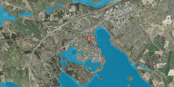 Oversvømmelsesrisiko fra vandløb på Egholmsvej 9, 8660 Skanderborg
