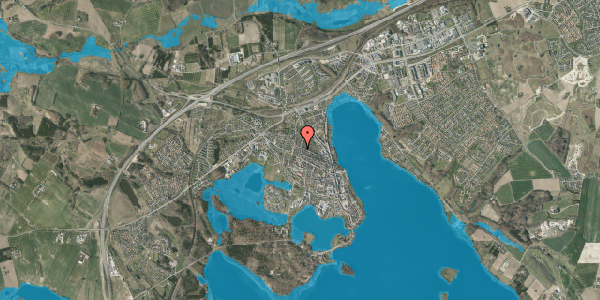 Oversvømmelsesrisiko fra vandløb på Egholmsvej 17, 8660 Skanderborg