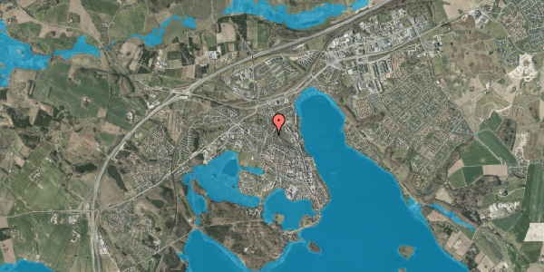 Oversvømmelsesrisiko fra vandløb på Egholmsvej 21A, 8660 Skanderborg