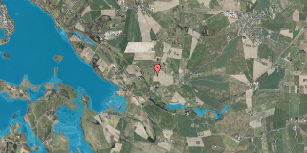 Oversvømmelsesrisiko fra vandløb på Ellelausvej 16, 8660 Skanderborg