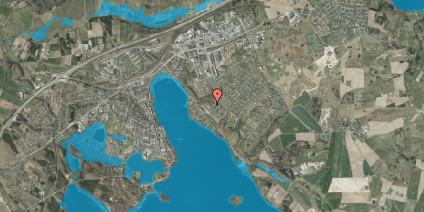 Oversvømmelsesrisiko fra vandløb på Elmevej 3, 8660 Skanderborg
