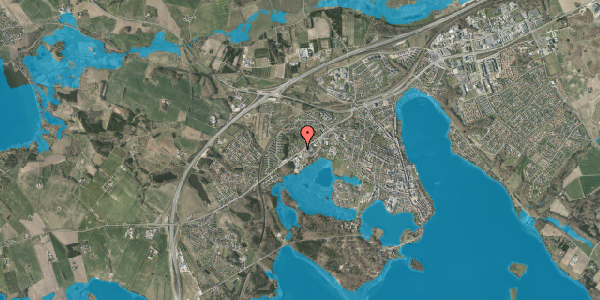 Oversvømmelsesrisiko fra vandløb på Eskebæk 2, 8660 Skanderborg