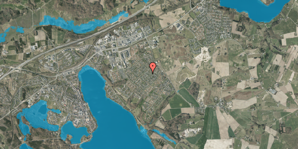 Oversvømmelsesrisiko fra vandløb på Fasanvej 10, 8660 Skanderborg